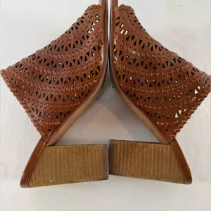 Jeffrey Campbell Kelowna‎ Perforated Mule in Brown Size 9.5 thumbnail 7