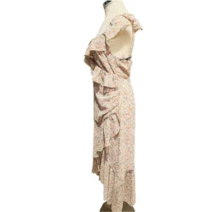 ASTR THE LABEL Mahalia Dress in Lilac & Orange Floral Size Medium NWT thumbnail 7