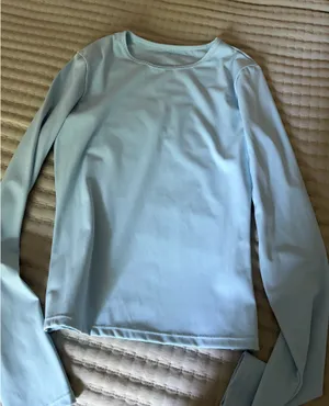 Light blue matching workout set Size L thumbnail 4