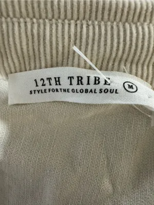 12th‎ tribe corduroy jacket-dress Medium Cream White thumbnail 7