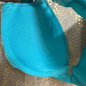 Victorias Secret Under Water Blue Front Clip Very Sexy Push Up Bra 32D thumbnail 7