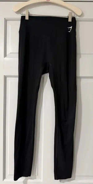 Gymshark Black Athletic High-Waist Dry Women’s Performance Leggings Size M thumbnail 1