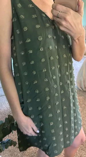 Green Polkadot Mini Dress thumbnail 4