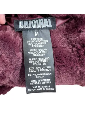 Nicole Miller Reversible Quilted Faux Fur Puffer Vest Wine Burgundy Medium NWT thumbnail 8