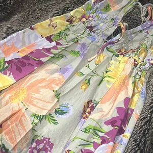 H&M Floral Summer Linen‎ Blend Maxi Dress Midi/Maxi Long thumbnail 4