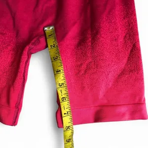 Gymshark Adapt Ombre Seamless Biker Cycling Shorts Red Pink High Waisted Ribbed Waistband Gym Workout Exercise Yoga Athletic Atleisure Sz S - Measurement in pics thumbnail 6