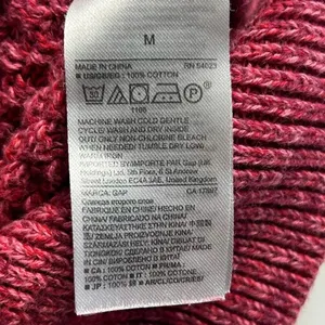 GAP Women's‎ Pink Cable Knit Pullover Sweater Size M Casual Fall thumbnail 13
