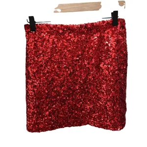 Beach Riot‎ Trixie Sequin Mini Skirt Red Size Medium BR55765R5 Clubbing Outfit thumbnail 10