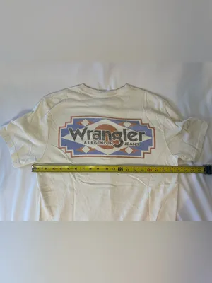 Wrangler Women’s Cream Short-Sleeve Logo Tee thumbnail 2