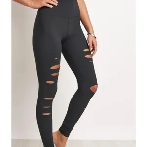Alo Yoga High Waist Ripped Warrior Legging thumbnail 3