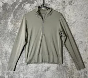 Lululemon Swiftly Relaxed Half Zip Gull Grey Size‎ 6 Athleisure Workout Yoga thumbnail 1