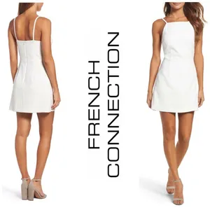 French Connection Whisper Light Sheath Minidress. 4. Ivory. NWT thumbnail 9