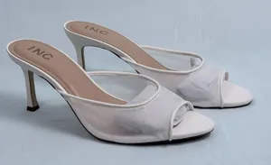 I.N.C International Concept Size-9.5 M Womens Alissaaf White Dress‎ Heel Sandal thumbnail 1