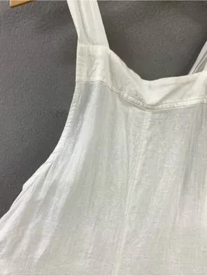 haute hippie white linen blend sheer bikini romper cover up thumbnail 5