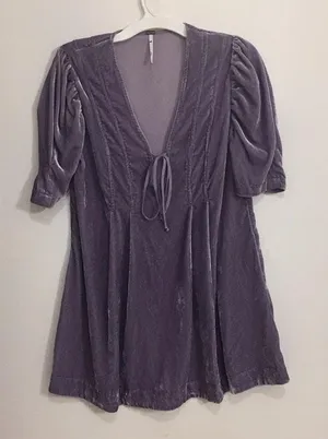 Free People Adelle Velvet Dress thumbnail 4