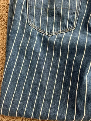 American Eagle Pinstripe Mom Jeans thumbnail 7