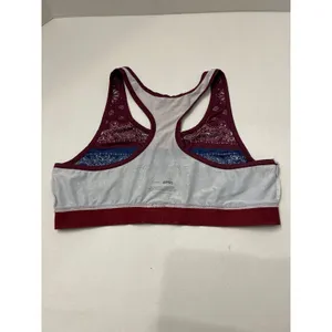 PSD Sports Bra Size XL Deep Red/ Blue thumbnail 4