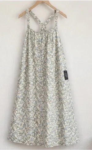 Lulus Floral Strappy Sundress Size Xs Light Green Blue DaisyBoho thumbnail 1