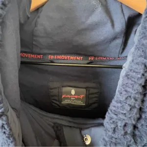 NWT Free People FP Movement Free Flow Fleece Pullover in Midnight Navy Blue thumbnail 7