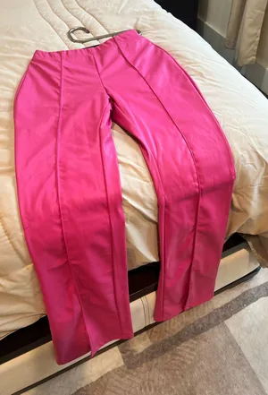 Hot Pink Satin Pants Size XS thumbnail 1