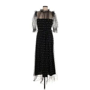 NWT Hunter Bell Bennett in Black Pearl Embellished Mesh Tulle Maxi Dress 12 thumbnail 7
