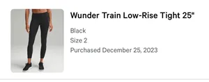 Lululemon Wunder Train Low-Rise 25" thumbnail 4
