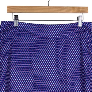 Nike Golf Dri-FIT Geometric Honeycomb Pleated Skort Blue Red Athletic Size M thumbnail 2