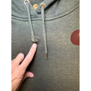 Carhartt Womens Relaxed Fit Logo Graphic Hoodie Olive Green 102791 G01 Size‎ L thumbnail 8