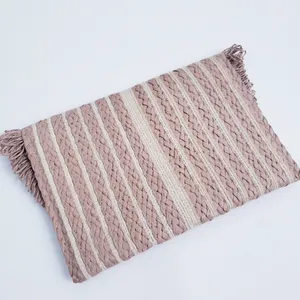 Anthropologie Fringe Tweed Button Clutch Beach Resort Purse thumbnail 4