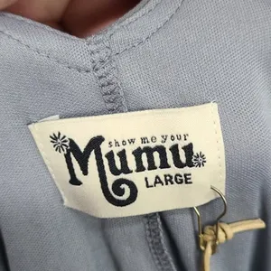 Show Me Your Mumu Heather Maxi Dress Silver Sage Grey V-Neck‎ Bridesmaid Large thumbnail 5