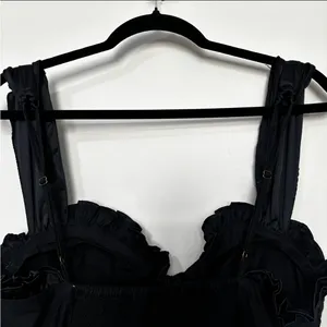 FREE PEOPLE midnight magic mini dress in black combo size large thumbnail 8