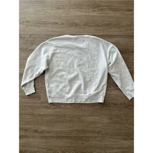 Calvin Klein Jeans Pullover Sweatshirt Womens XL Light Gray Crewneck Logo Fleece thumbnail 9