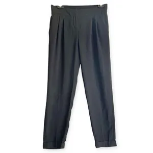 Loft Womens Pants Sz 00 Marisa Pleated Ankle Mid Rise Trousers Cuffed Office thumbnail 2