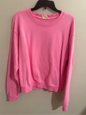Blank NYC Bubblegum Pink Crewneck Sweatshirt thumbnail 2