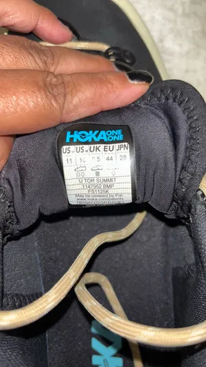 RARE Hoka tour Summit leather rubber zig-zag string up trail ready NURSING-shoes.. thumbnail 9