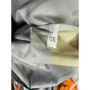 Halloween Satin Pajama Set Witches Pumpkins Ghosts Silver XL Short Sleeve Pants thumbnail 7