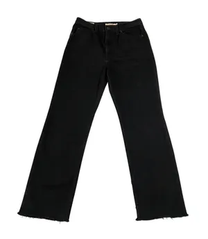 Levi's 70s High Straight Jeans Size 27 Raw Hem Grunge Whimsigoth Casual Classic thumbnail 1