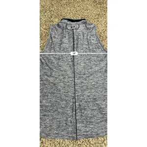 Under Armour Ole Miss Rebels Sleeveless Polo Shirt Navy Space Dye HeatGear M thumbnail 7