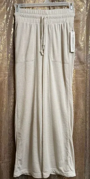 The Sweatshirt Project Ivory Cream Soft Lounge Sleep Pajama Pants Small NWT thumbnail 1
