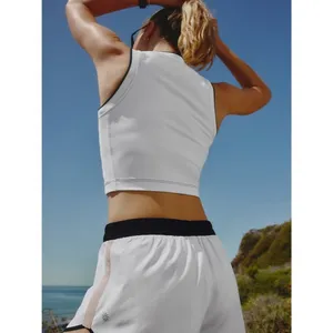 New Athleta M Power Serve Muscle Tank Medium Black Bright White thumbnail 3