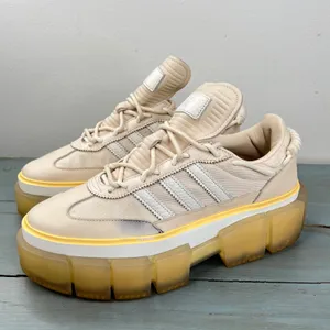 Adidas Ivy Park Super Super Sleek Platfor Sneakers Beige Yellow GZ389 Womens 9.5 thumbnail 4