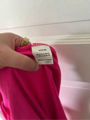 Hot Pink Long Sleeve Rhinestone One-Piece thumbnail 5