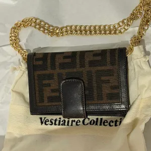 Fendi Zucca Kiss-Lock FF Monogram Brown Wallet|WOC Bag|COA thumbnail 12