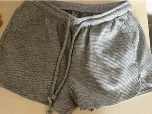 Waffle knit sweatshorts Gray Size XS thumbnail 1