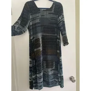 Women Kurta Pakistani Indian Kurti Shirt Dress S velvet silk and silk lining thumbnail 9