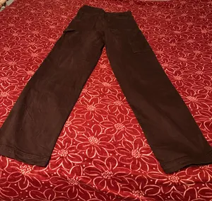 Hollister Baggy Brown Cotton Twill Cargo Casual Pants Size 30 Straight Leg thumbnail 3