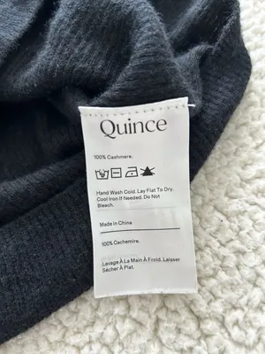 Quince Featherweight Cashmere Ribbed Tank Black Size Large thumbnail 12