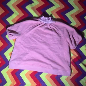 Olivia James The Label Elizabeth Short Sleeve Ruffle Neck Popover thumbnail 5