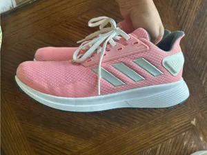 Like new adidas Women's Coral Pink Mesh Athletic Sneakers size 6 thumbnail 3