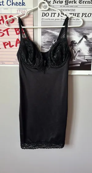 Black Slip Dress Size M thumbnail 1